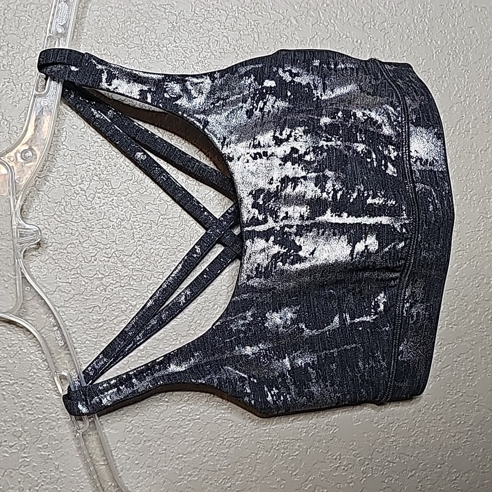 lululemon athletica Black and Gray Sports Bra